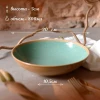 Тарелка глубокая Stone green TRC032