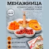 Менажница 4-х секционная 19см ZD20201