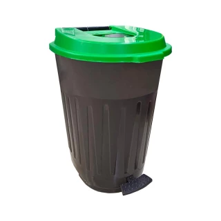 Donya Мусорный бак 120 л на колесах Педалью